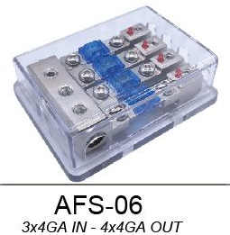 4-Way Low-Profile Dustproof Multi-circuit Mini ANL Fuse Holder